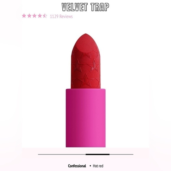 Brand New Jeffree Star Velvet Trap Lipstick in color Confessional - Picture 5 of 6